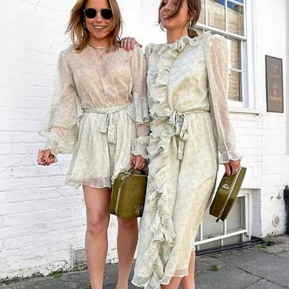 LABELRAIL x Collyer Twins Maxi Dress with Ruffle details - Picture 10 of 14